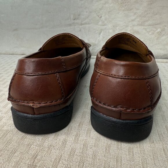 Dockers Mens Tassel Loafers Brown Leather Size 9.5M Slip-on - Picture 3 of 9